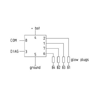 Valdymo blokas, kaitinimo žvakių sistema MAHLE MHG 87