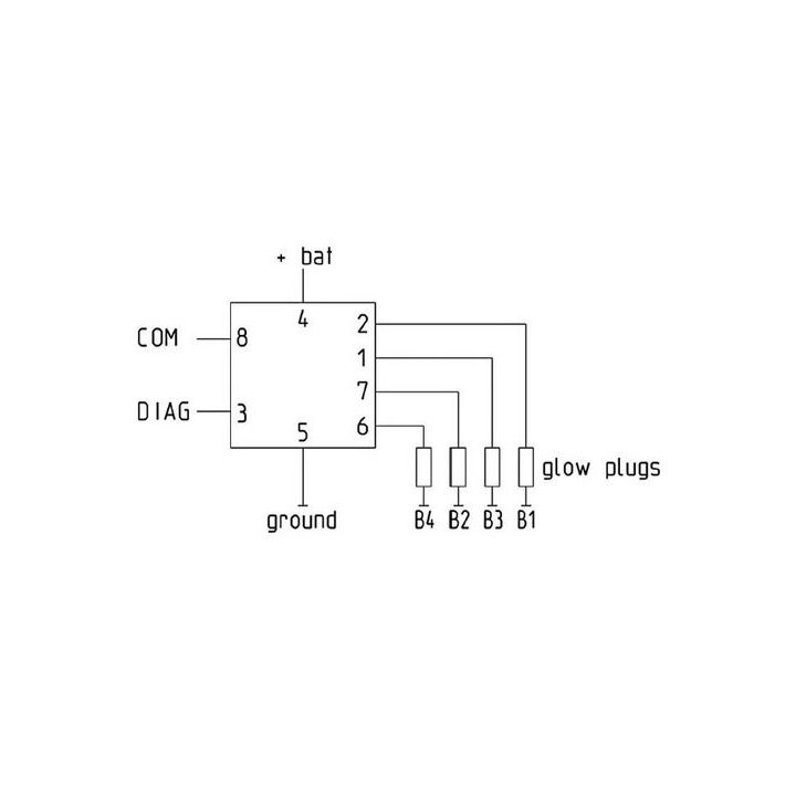 Valdymo blokas, kaitinimo žvakių sistema MAHLE MHG 87