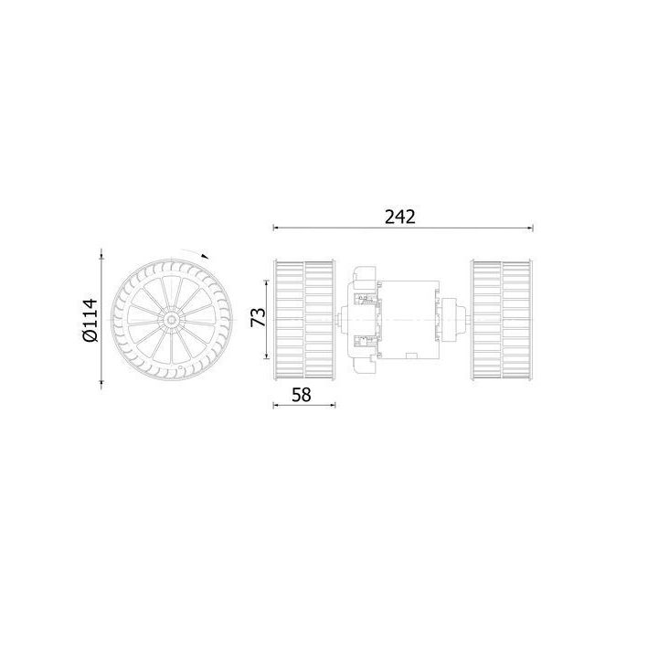 Vidaus pūtiklis MAHLE AB 87 000S