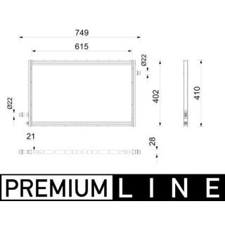 Radiatorius, elektrovariklis MAHLE CRE 11 000P