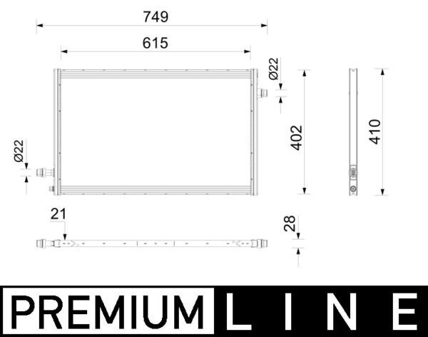 Radiatorius, elektrovariklis MAHLE CRE 11 000P