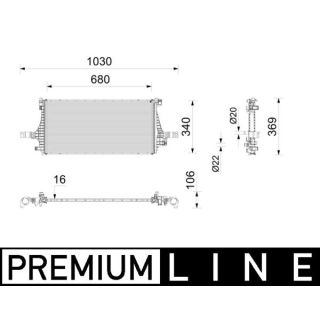 Radiatorius, elektrovariklis MAHLE CRE 12 000P