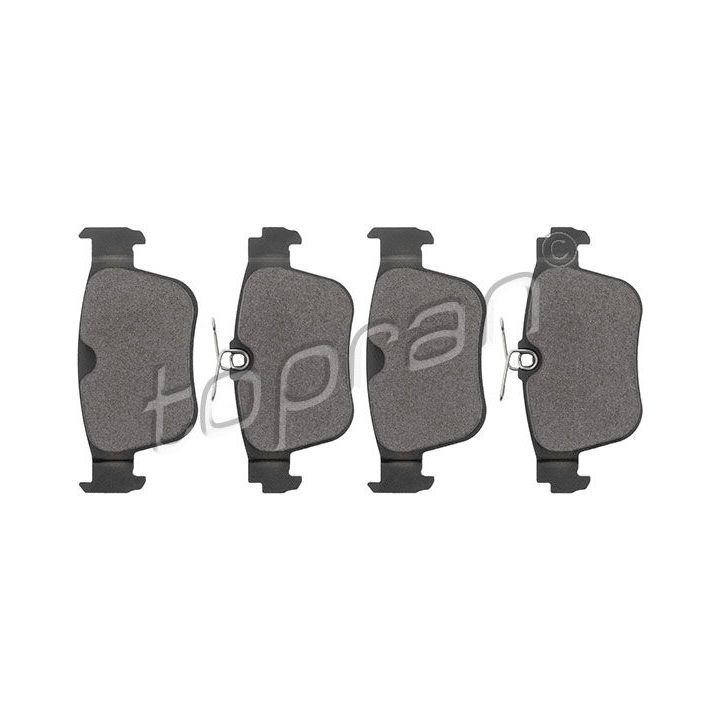 Stabdžių trinkelių rinkinys, diskinis stabdys TOPRAN 120 277