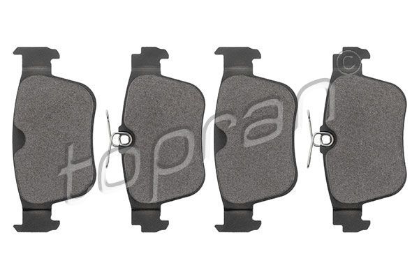 Stabdžių trinkelių rinkinys, diskinis stabdys TOPRAN 120 277