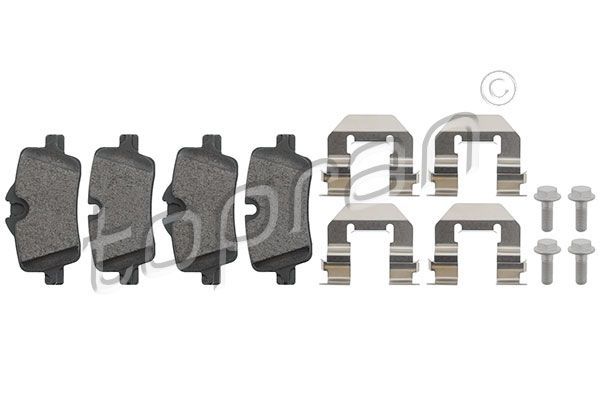 Stabdžių trinkelių rinkinys, diskinis stabdys TOPRAN 504 177