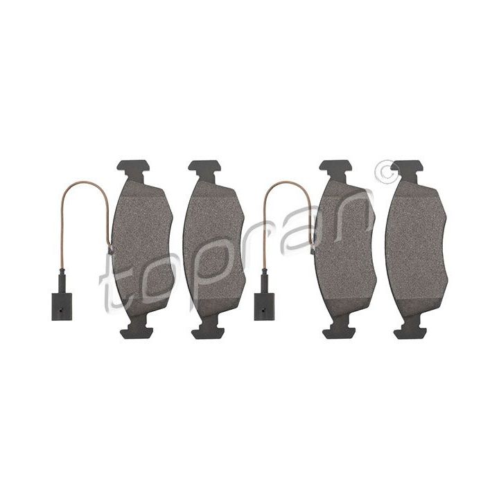 Stabdžių trinkelių rinkinys, diskinis stabdys TOPRAN 601 690