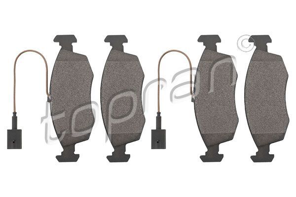 Stabdžių trinkelių rinkinys, diskinis stabdys TOPRAN 601 690