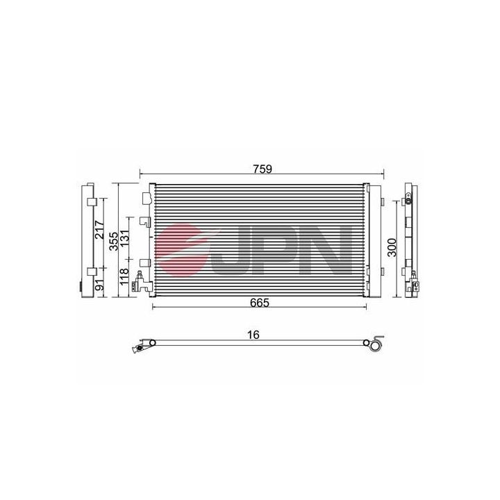 Kondensatorius, oro kondicionierius JPN 60C9127-JPN
