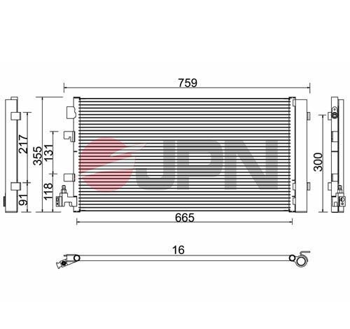 Kondensatorius, oro kondicionierius JPN 60C9127-JPN