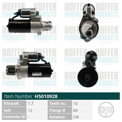 Starteris HOFFER H5010928