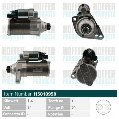 Starteris HOFFER H5010958