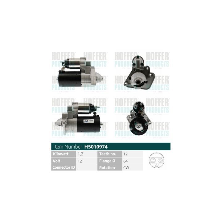 Starteris HOFFER H5010974