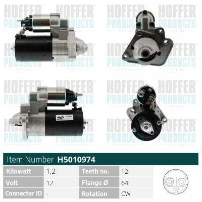 Starteris HOFFER H5010974