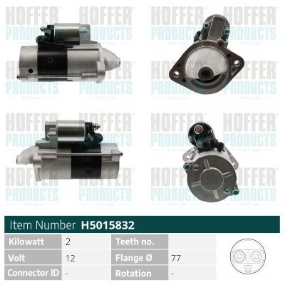 Starteris HOFFER H5015832