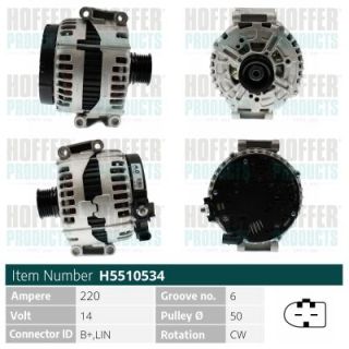 Kintamosios srovės generatorius HOFFER H5510534
