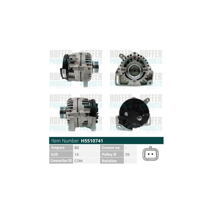 Kintamosios srovės generatorius HOFFER H5510741