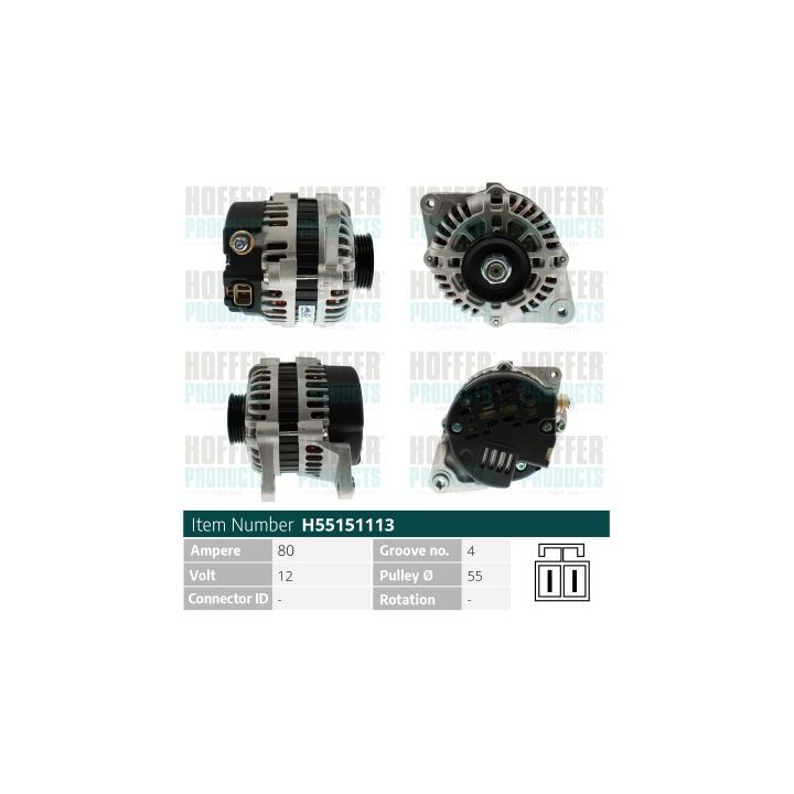 Kintamosios srovės generatorius HOFFER H55151113