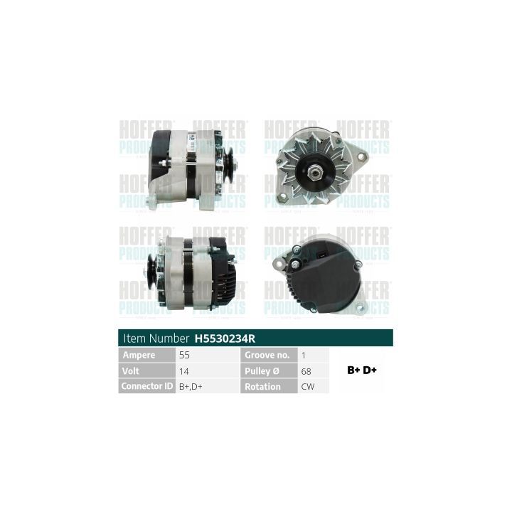 Kintamosios srovės generatorius HOFFER H5530234R