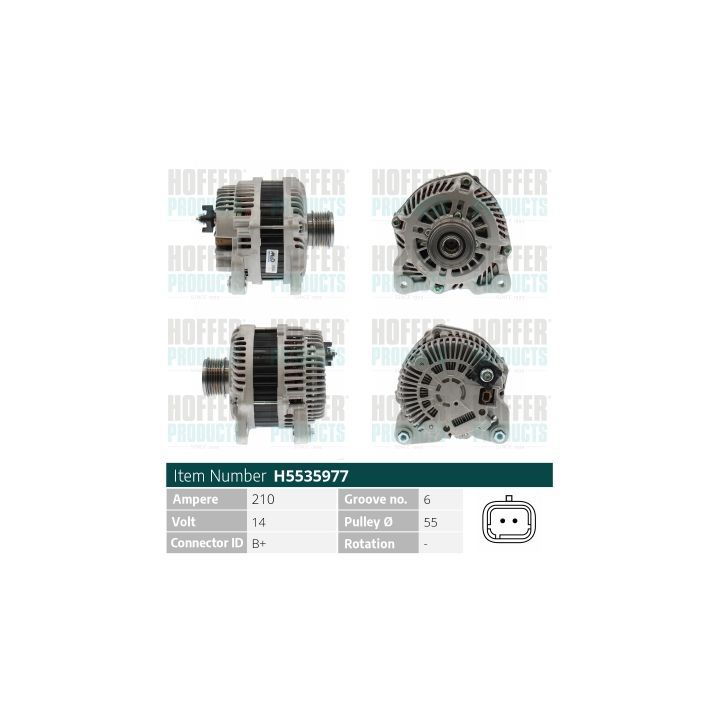 Kintamosios srovės generatorius HOFFER H5535977