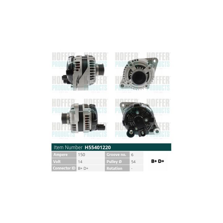 Kintamosios srovės generatorius HOFFER H55401220