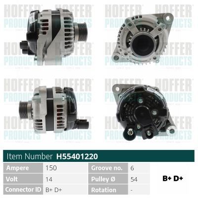 Kintamosios srovės generatorius HOFFER H55401220