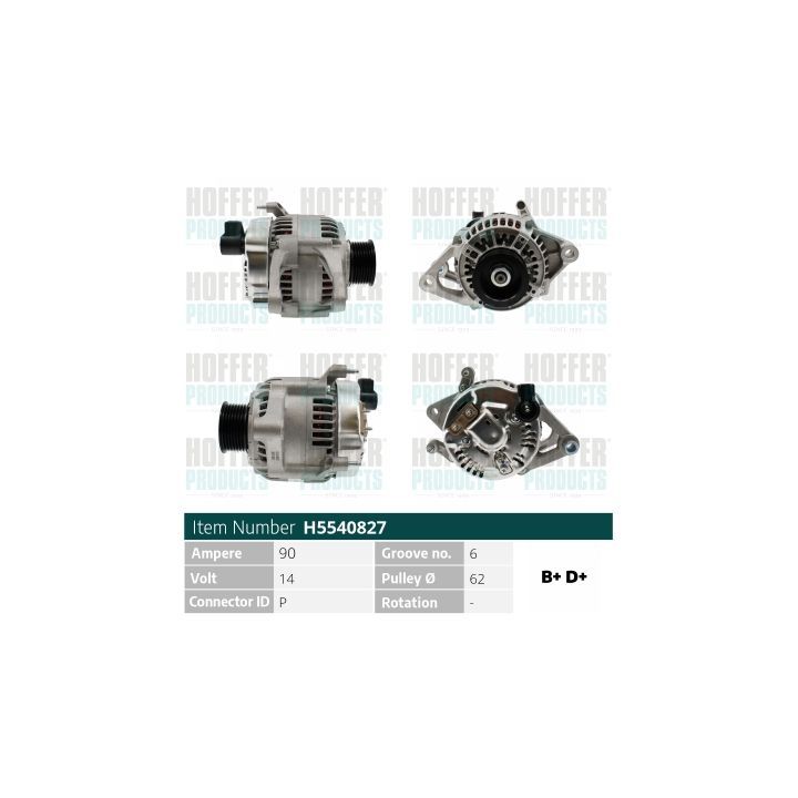 Kintamosios srovės generatorius HOFFER H5540827