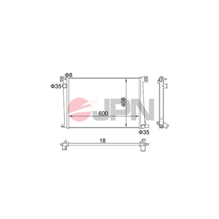 Radiatorius, variklio aušinimas JPN 60C9010-JPN