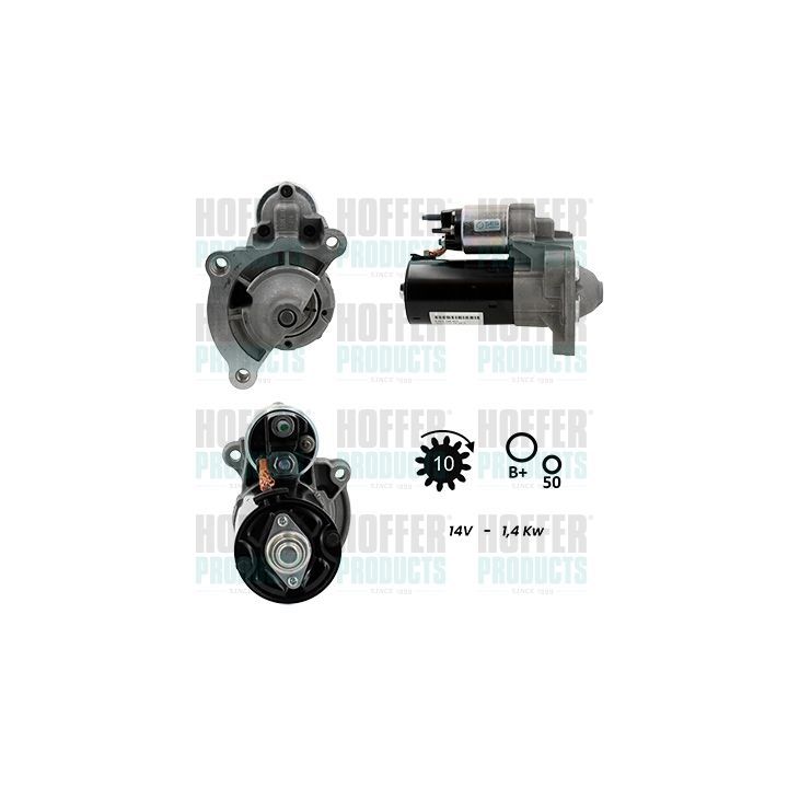 Kintamosios srovės generatorius, starteris HOFFER H5010040G