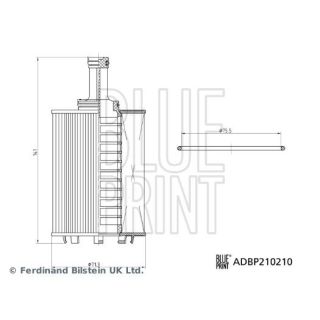 Alyvos filtras BLUE PRINT ADBP210210