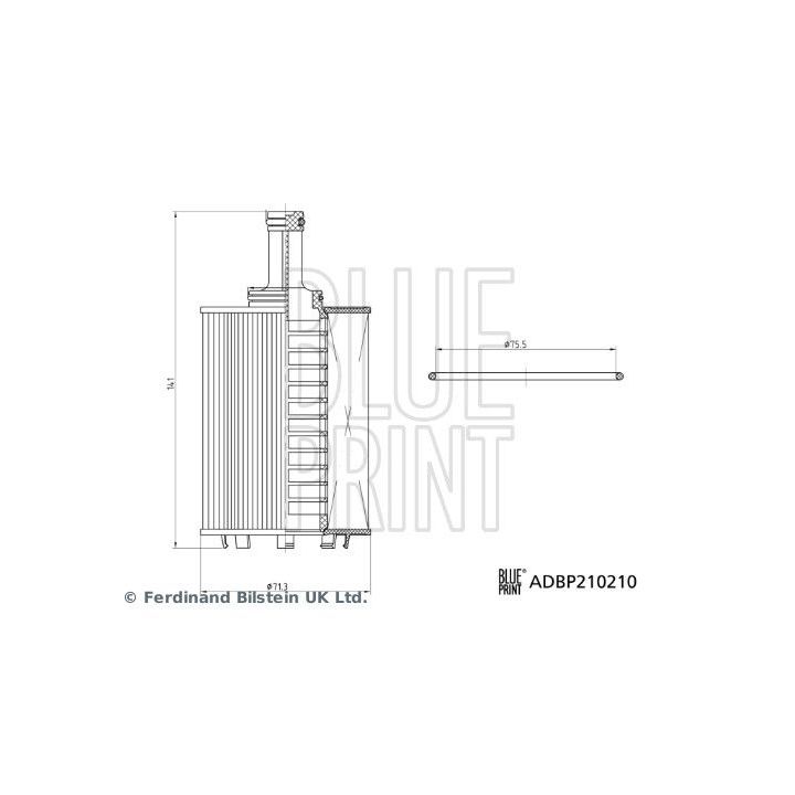Alyvos filtras BLUE PRINT ADBP210210