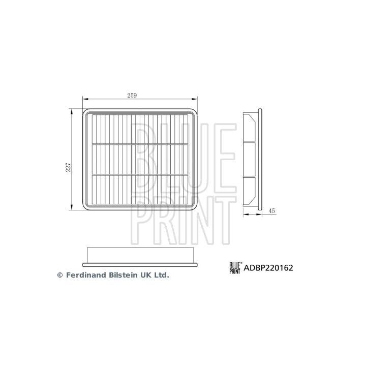 Oro filtras BLUE PRINT ADBP220162