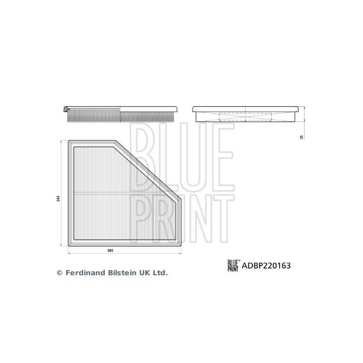 Oro filtras BLUE PRINT ADBP220163