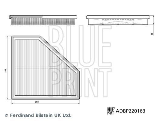Oro filtras BLUE PRINT ADBP220163