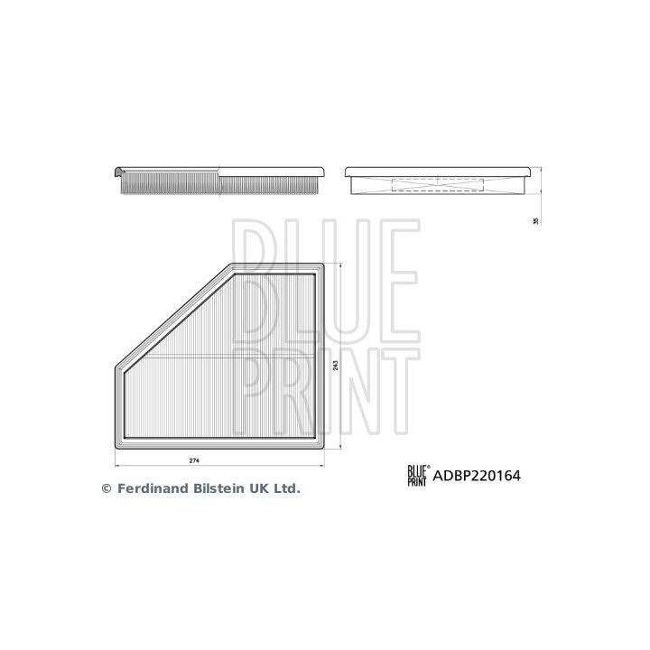 Oro filtras BLUE PRINT ADBP220164