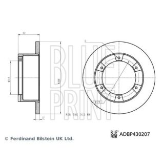 Stabdžių diskas BLUE PRINT ADBP430207