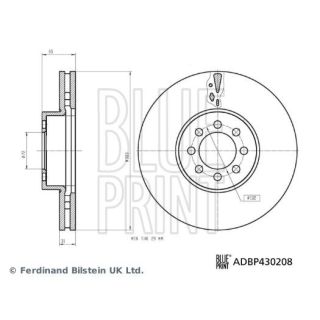 Stabdžių diskas BLUE PRINT ADBP430208
