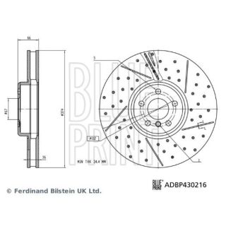 Stabdžių diskas BLUE PRINT ADBP430216
