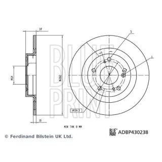 Stabdžių diskas BLUE PRINT ADBP430238