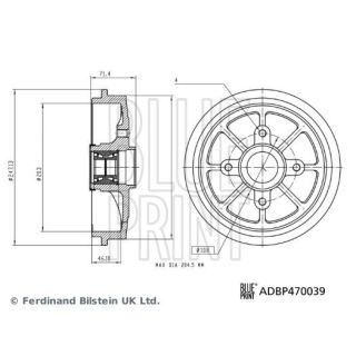 Stabdžių būgnas BLUE PRINT ADBP470039