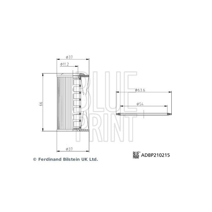 Alyvos filtras, neautomatinė transmisija BLUE PRINT ADBP210215