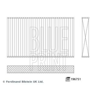 Filtras, salono oras BLUE PRINT ADBP250119