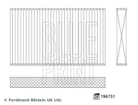 Filtras, salono oras BLUE PRINT ADBP250119