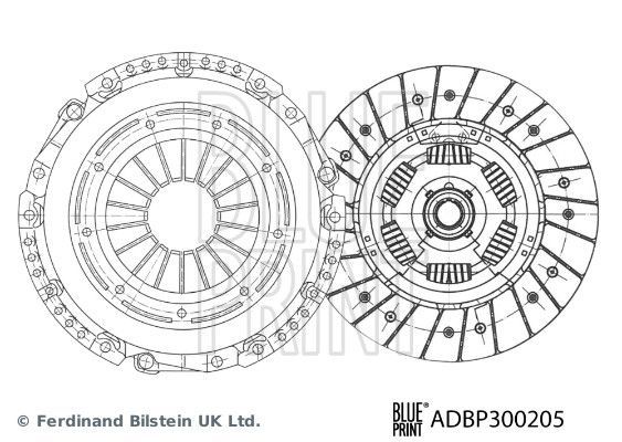 Sankabos komplektas BLUE PRINT ADBP300205