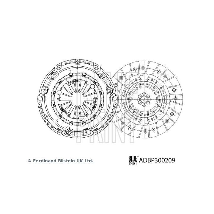 Sankabos komplektas BLUE PRINT ADBP300209