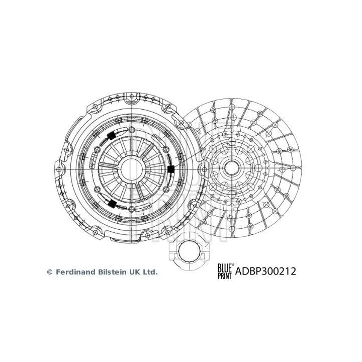 Sankabos komplektas BLUE PRINT ADBP300212