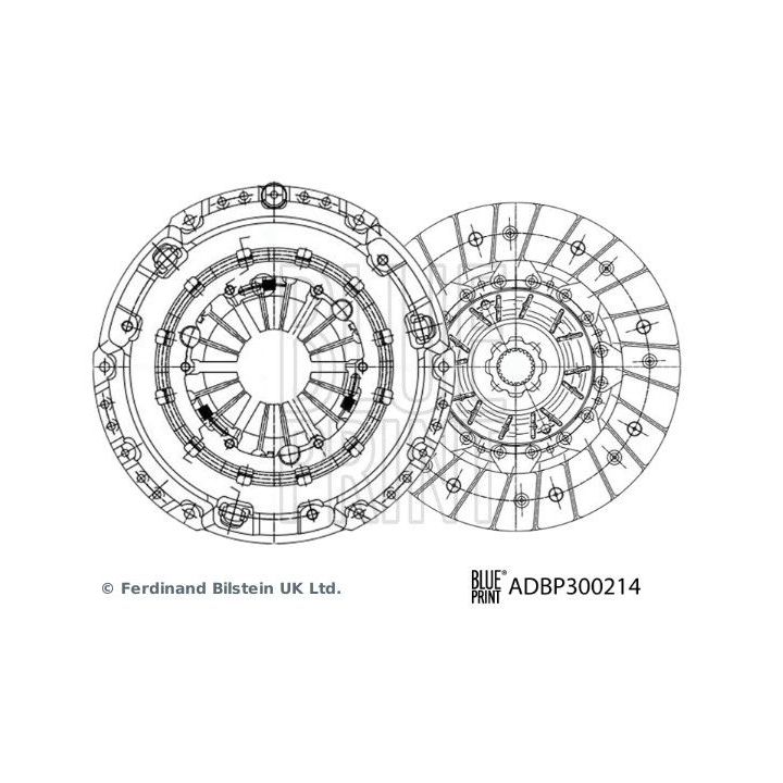 Sankabos komplektas BLUE PRINT ADBP300214