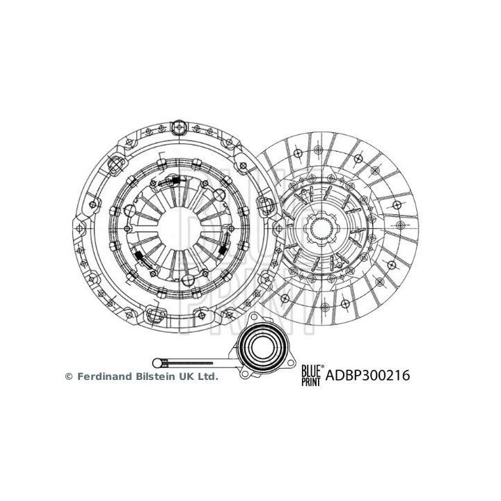 Sankabos komplektas BLUE PRINT ADBP300216