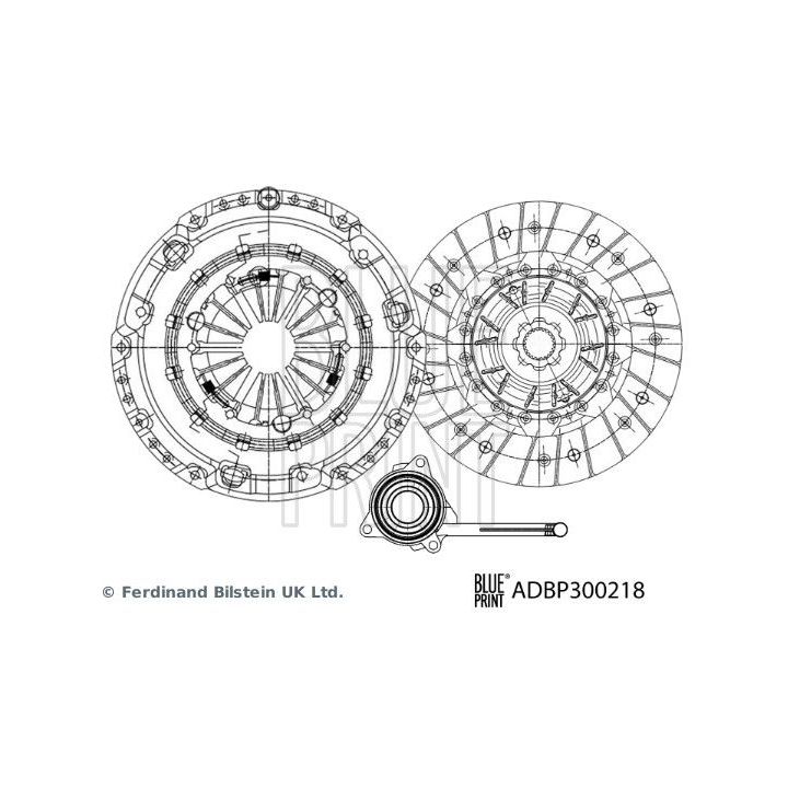Sankabos komplektas BLUE PRINT ADBP300218
