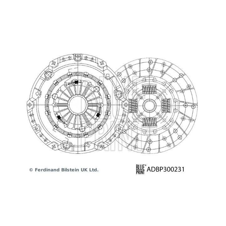Sankabos komplektas BLUE PRINT ADBP300231