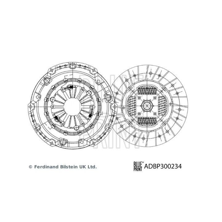 Sankabos komplektas BLUE PRINT ADBP300234